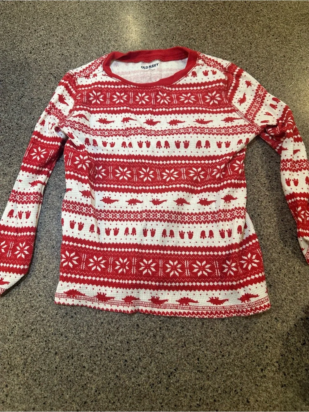 Old Navy Red & White pj top